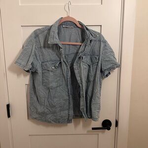 Men's Light Blue Denim Shirt